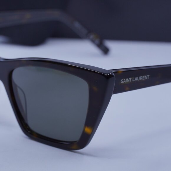 Saint Laurent SL 276 MICA 033 Cat Eye Sunglasses - Dark Havana/Grey main image 8